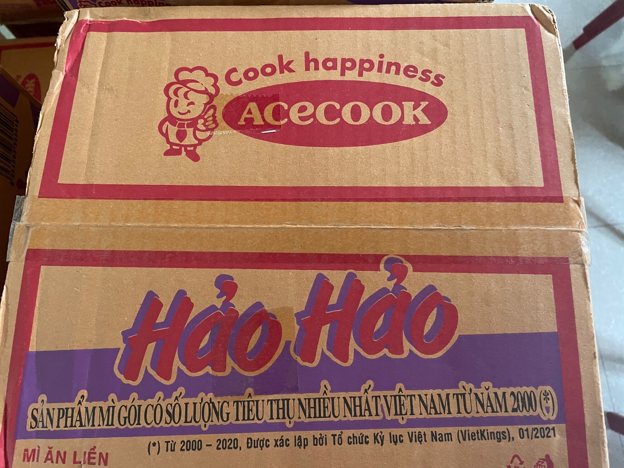 1 thung mì hảo hao chua cay 75gx30gói