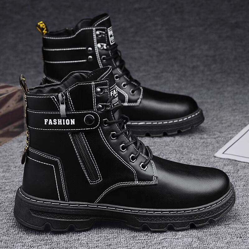 Giày nam cao cổ giày bảo hộ lao động leo núi ngoài trời mùa thu bốt workwear bốt martin làm việc giày thời trang thể thao xe máy nam