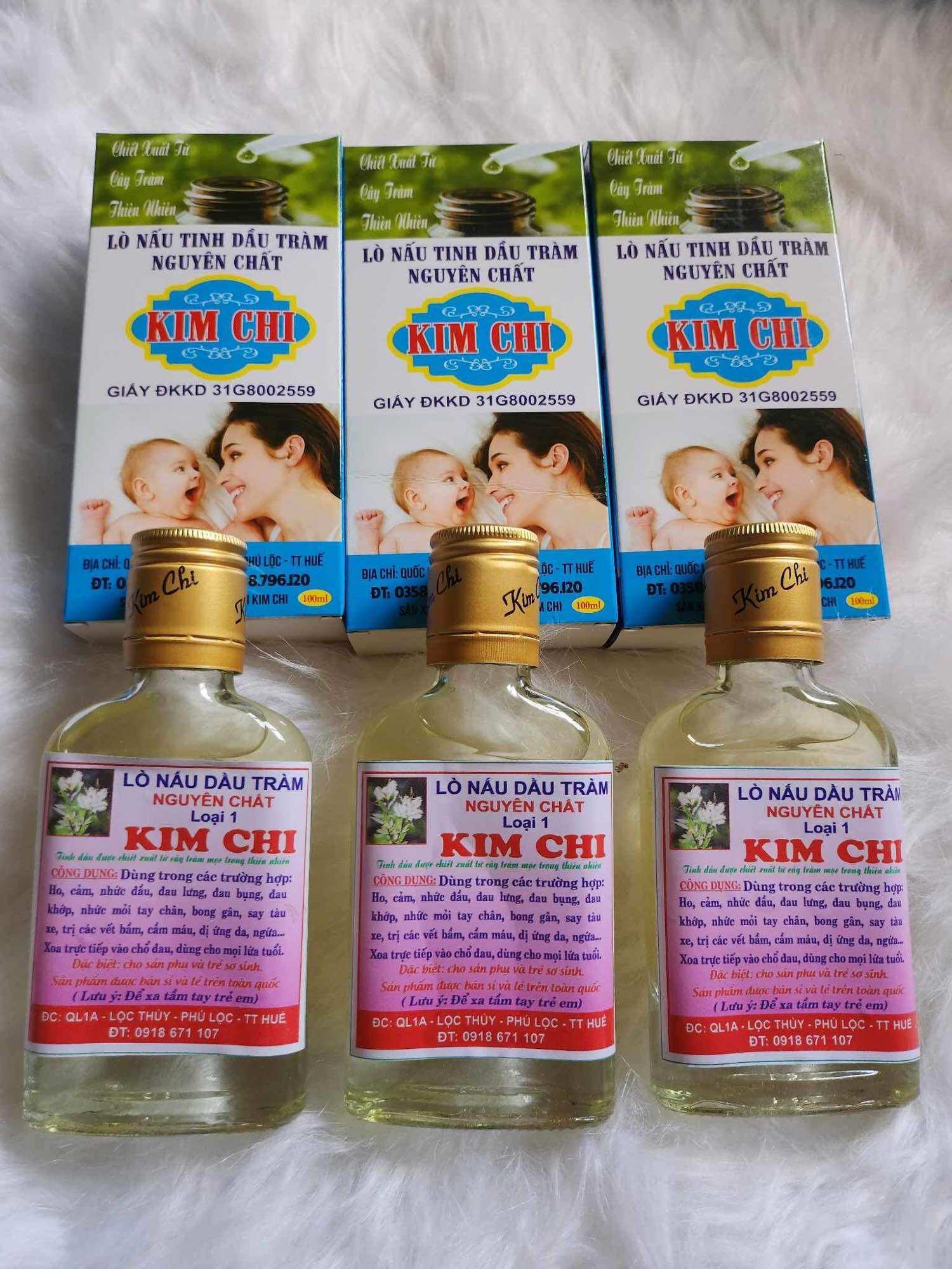 Dầu tràm kim chi cho mẹ và bé