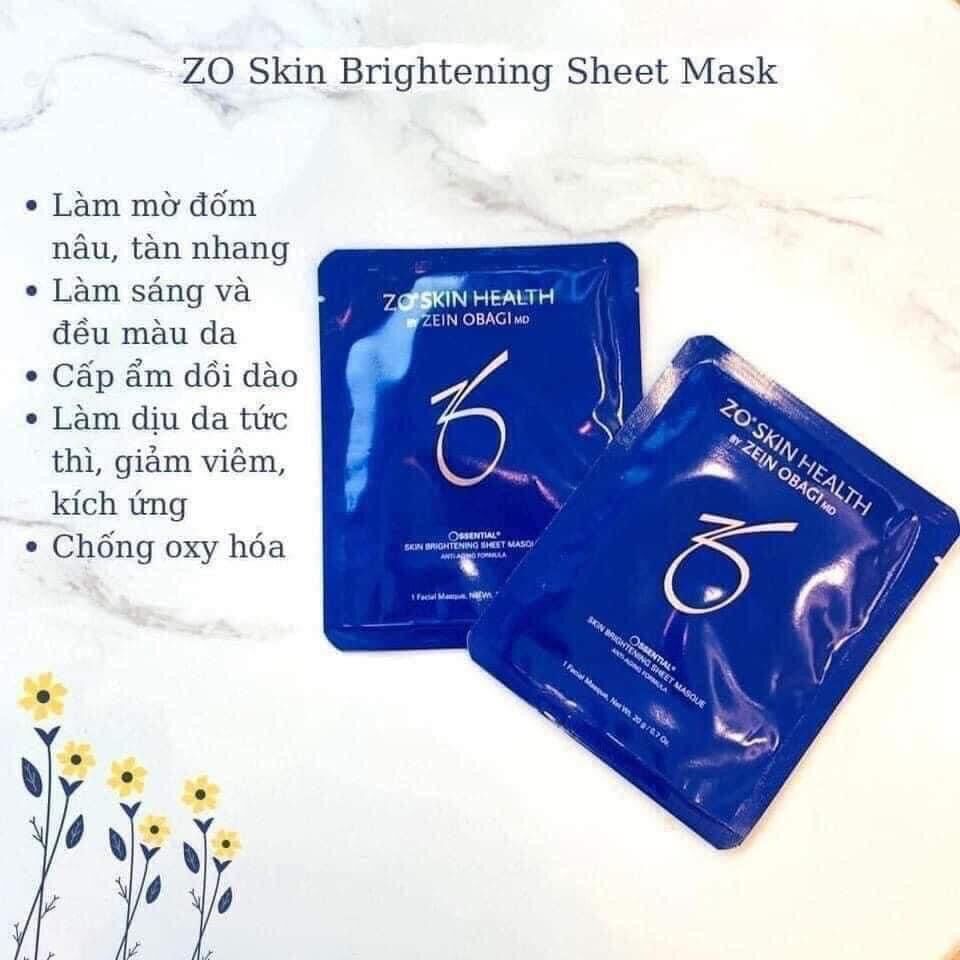 Mặt nạ Z.0 Skin brightening sheet Mask cấp ẩm làm sáng da tức thì