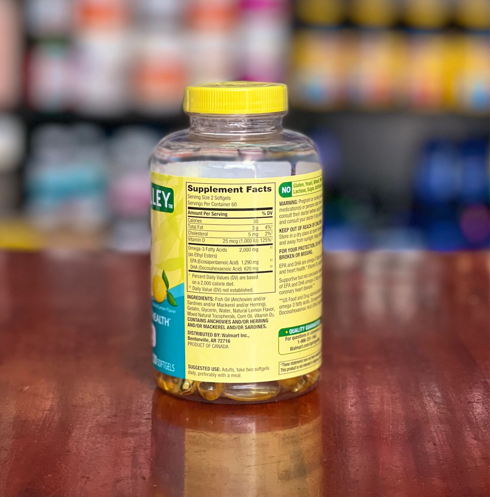 [HCM] Dầu cá Mỹ Omega 3 2000mg Spring Valley 120 viên