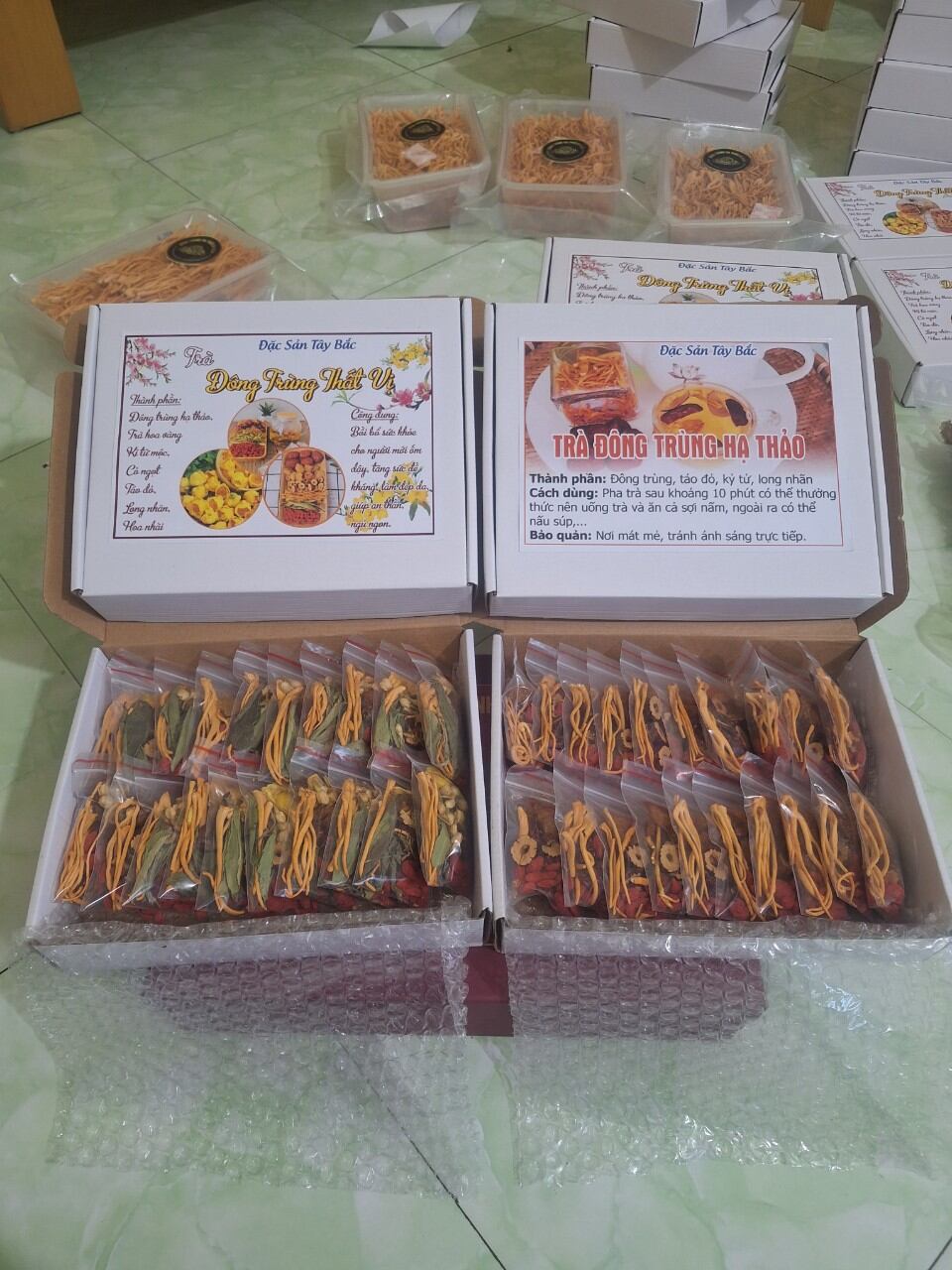 Trà đông trùng hạ thảo.