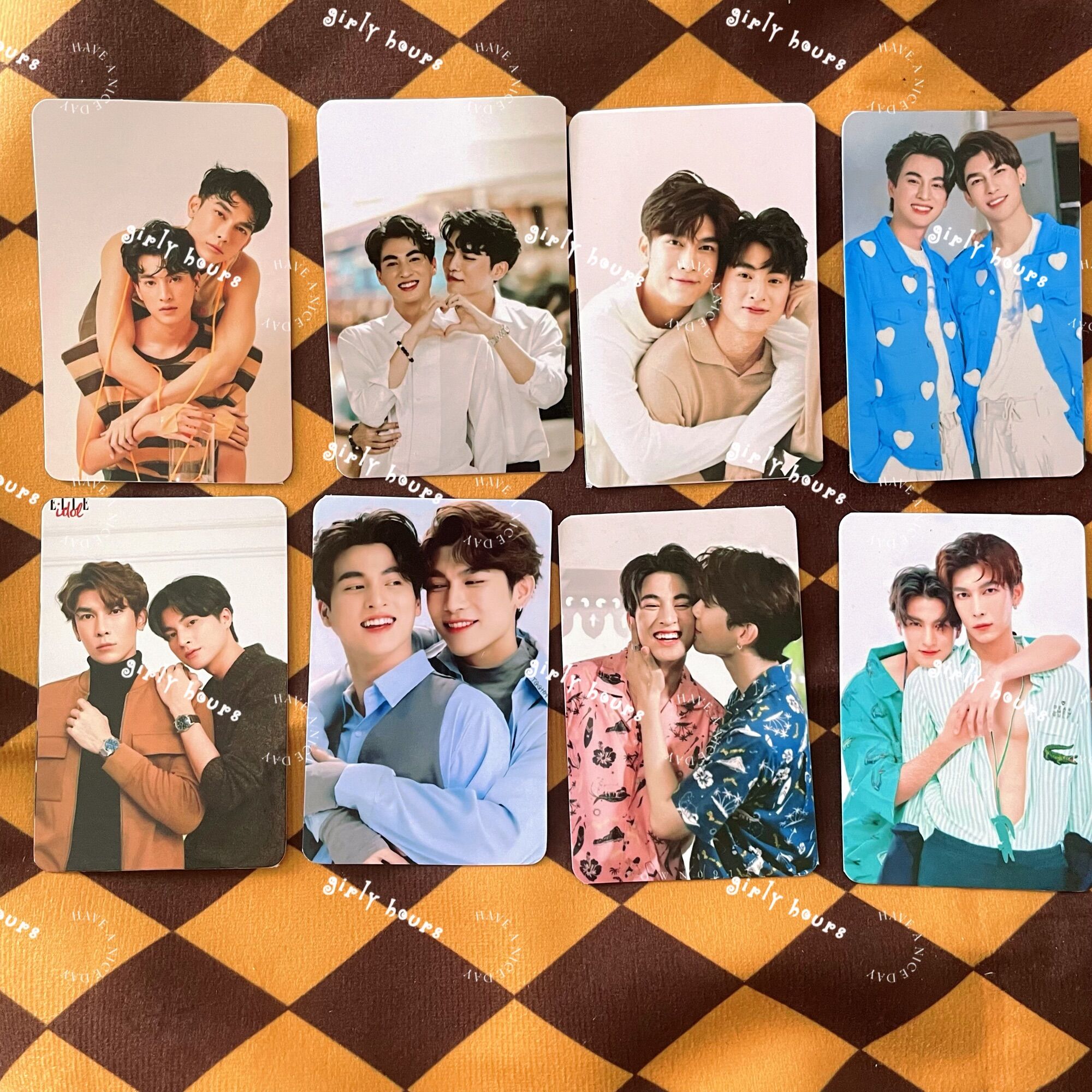 Set 8 tấm ảnh bo góc cp boylove mewgulf mềm