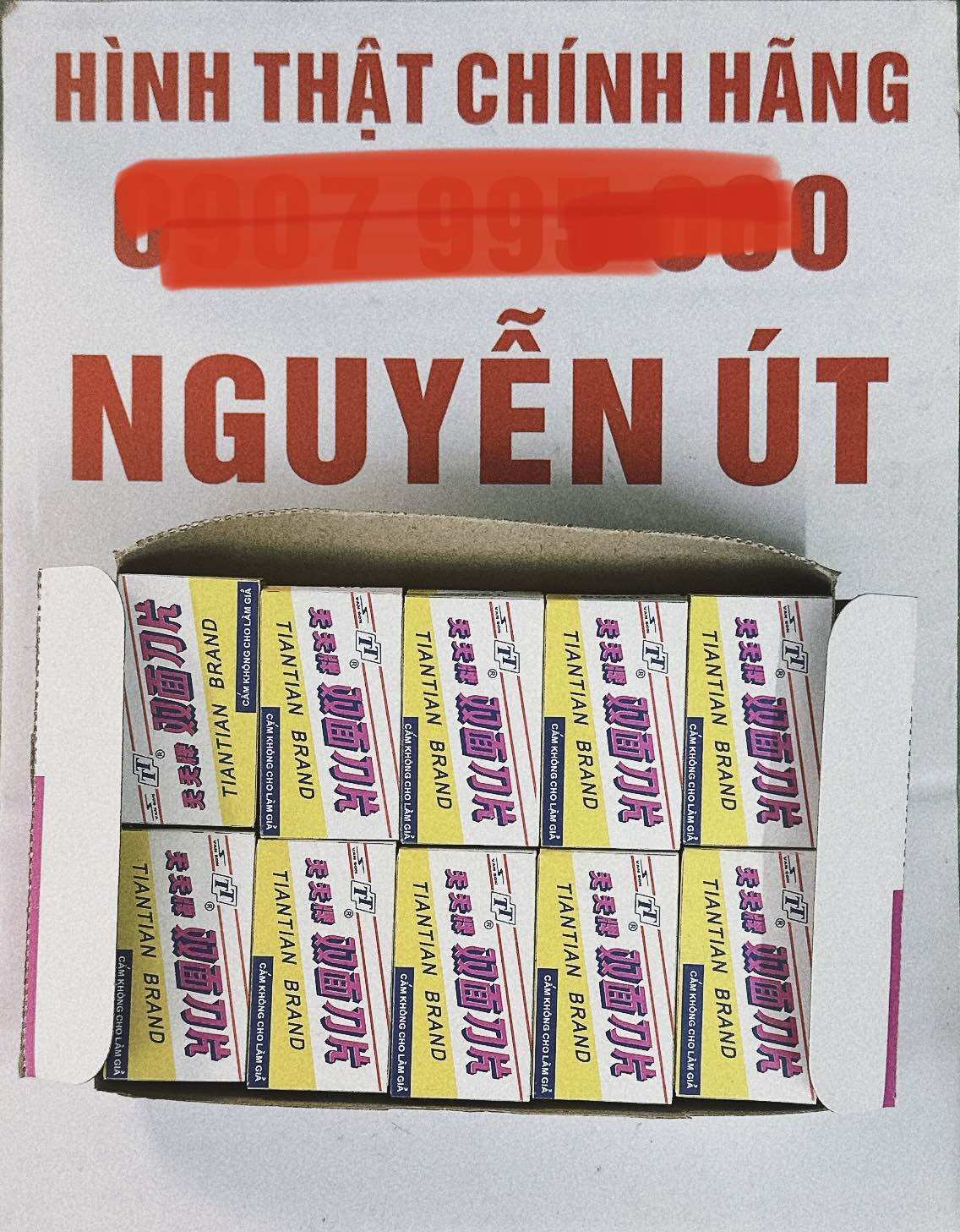lưỡi lam tím hộp 200 lưỡi