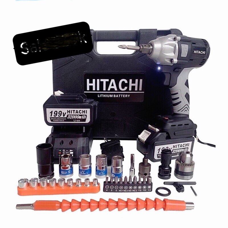 Siết ốc Hitachi Đủ Đồ