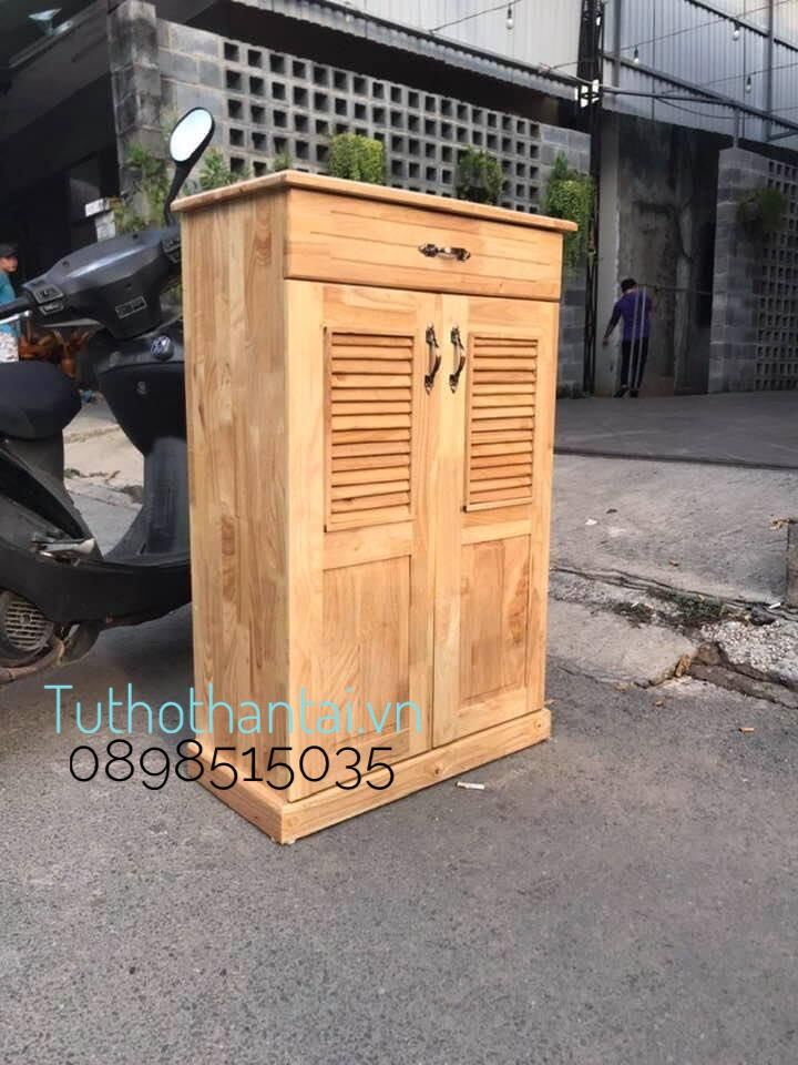 Tủ giày dép gỗ thông