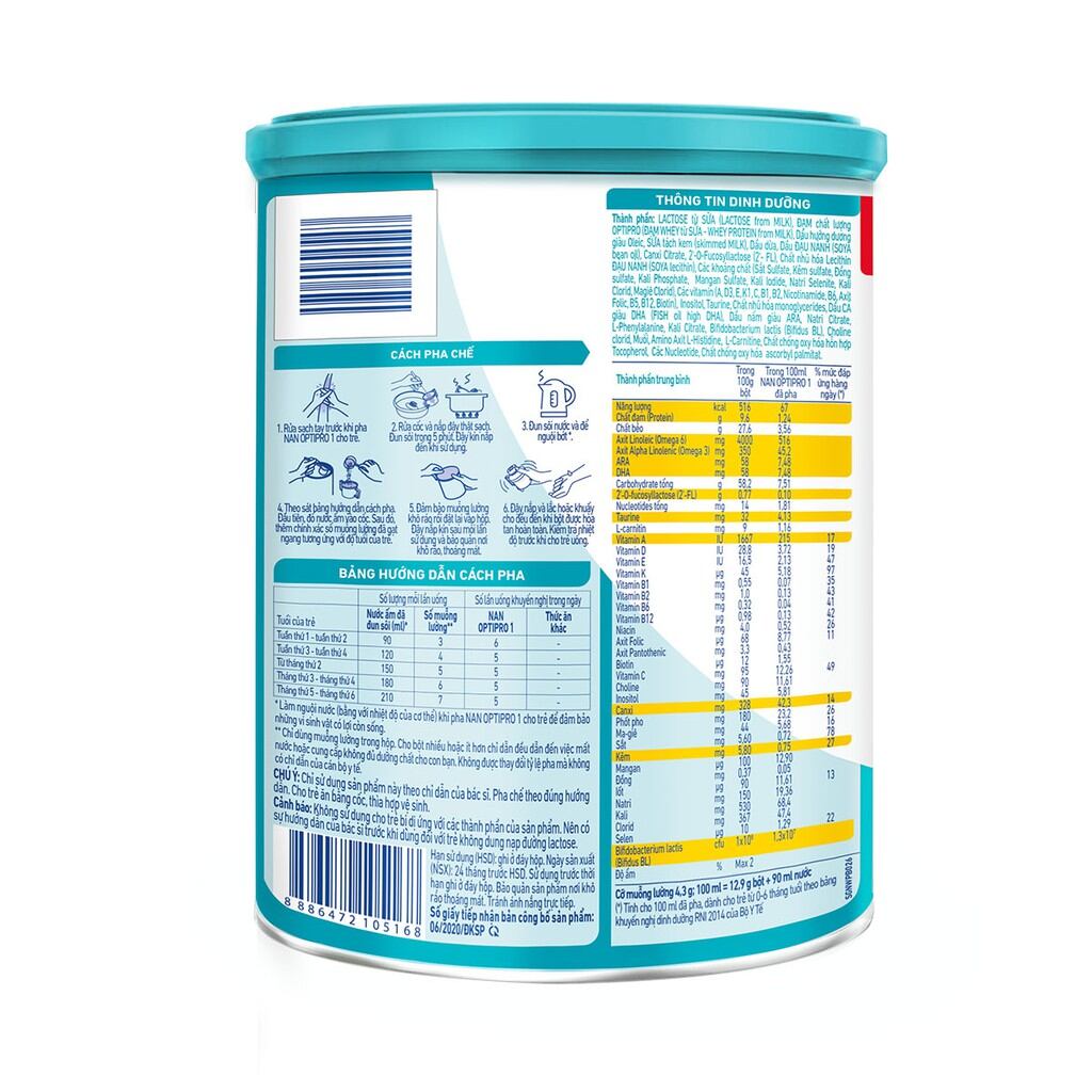 [Date 12/2023] Sữa Nan 1 Optipro HMO 900g