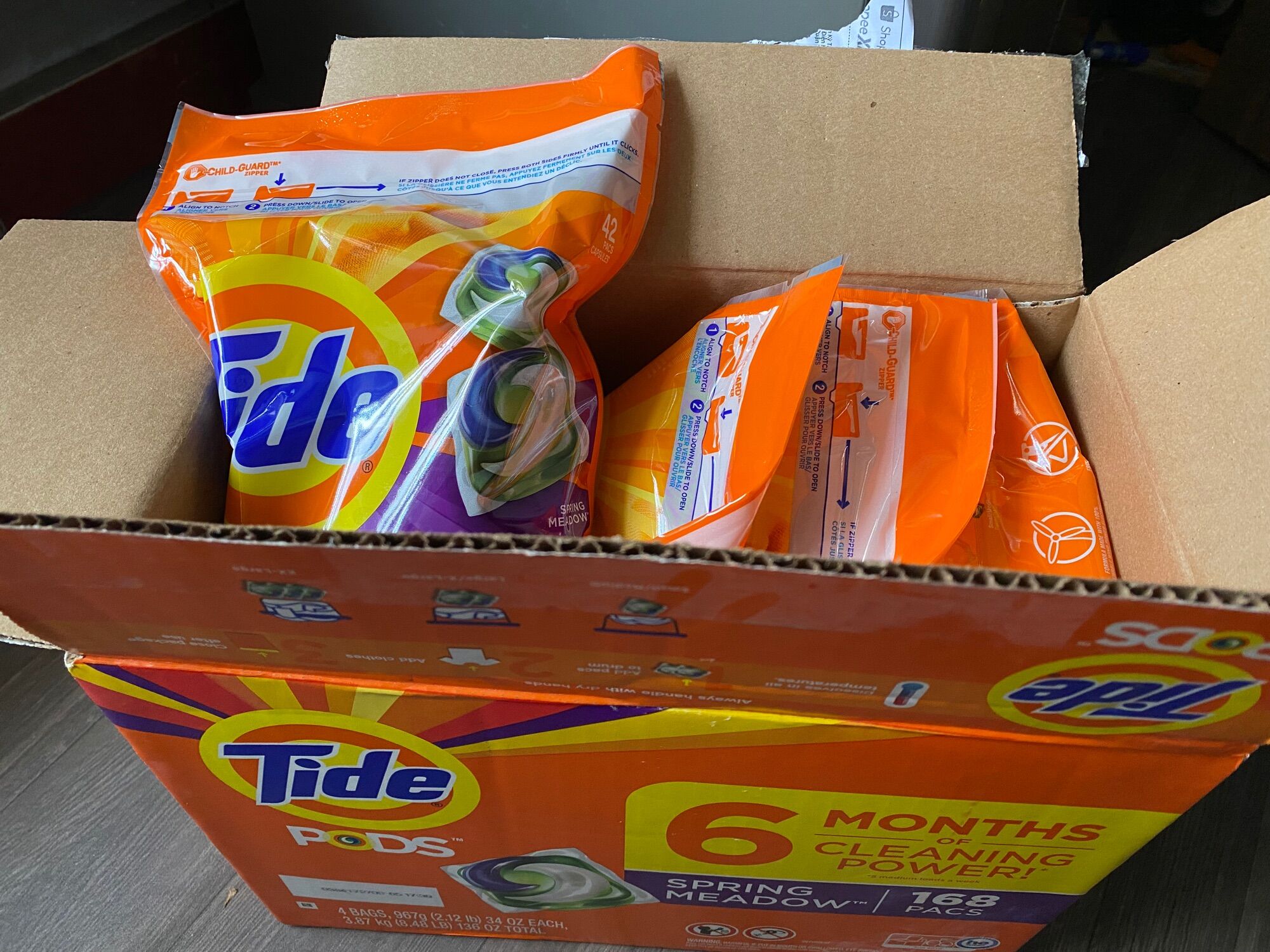 Viên giặt Tide Pods Mẫu mới [Túi lớn 42 viên] Mỹ