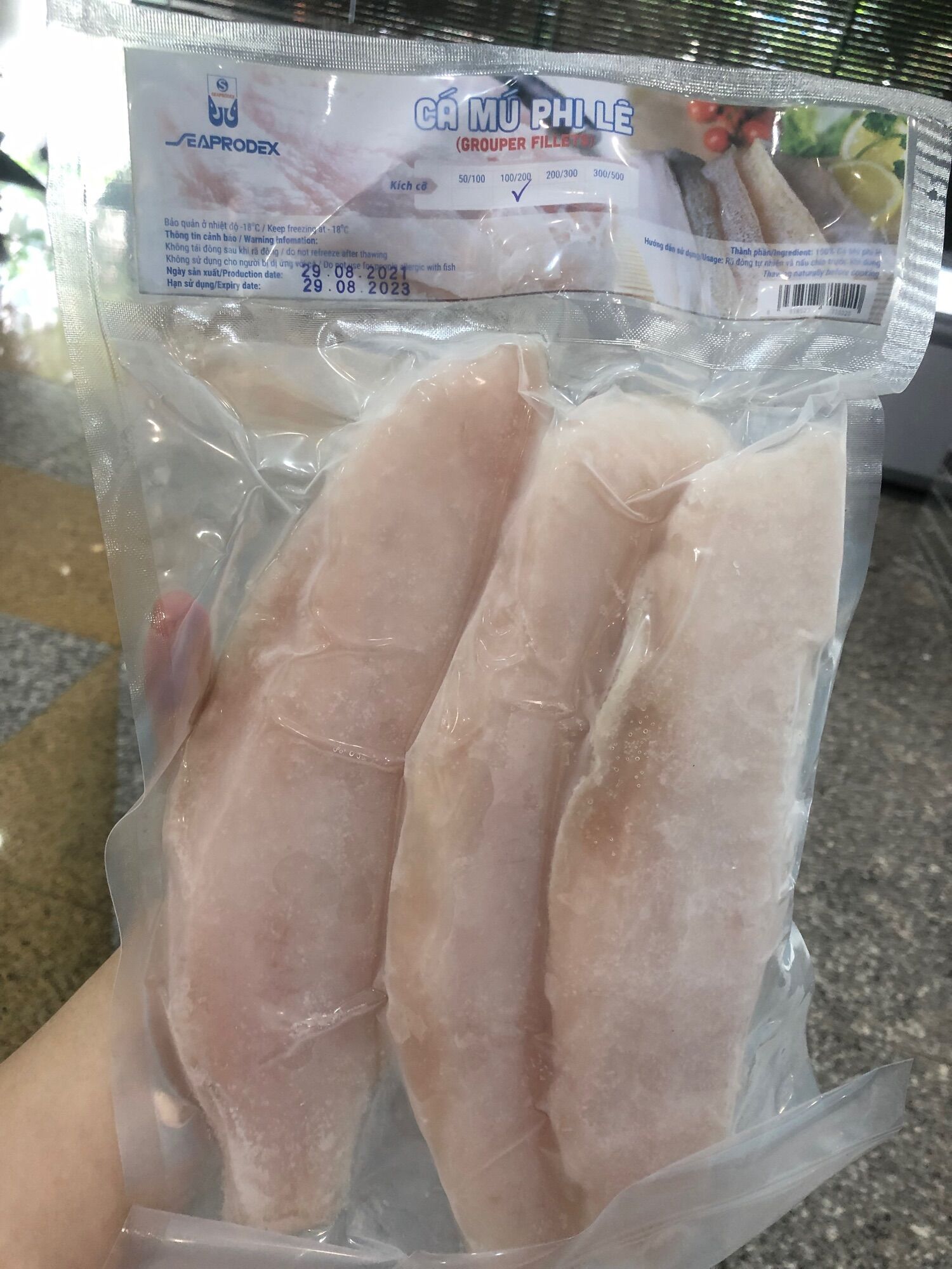 Cá mú phi lê  - Túi 425g