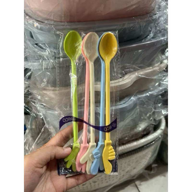 Set 10 Muỗng Cà Phê Hình BÀN TAY (Dài 20cm)