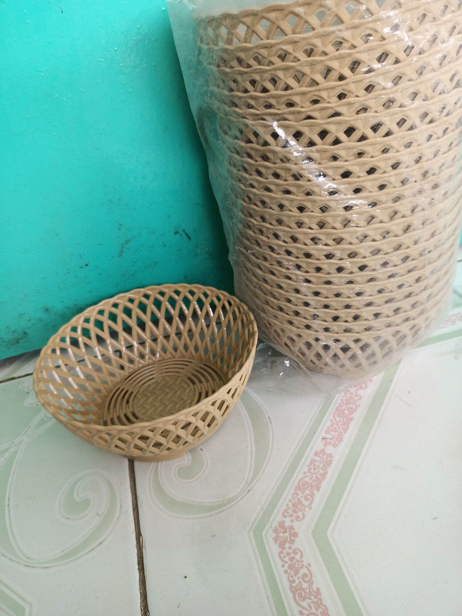rổ mây nhựa tròn đk 15cm