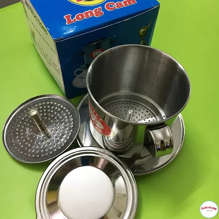 Phin cafe lưới vặn inox Long Cam cao cấp