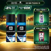 [Lazada trợ giá 15K] Combo 2 Xịt toàn thân ngăn mồ hôi và mùi cơ thể Romano 150ml