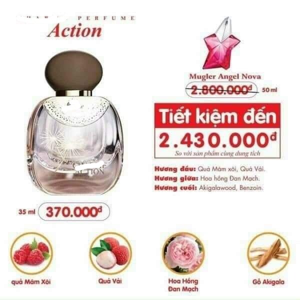 Perfume 35ml action women's volume: 35ml
💁Action perfume is the perfume line