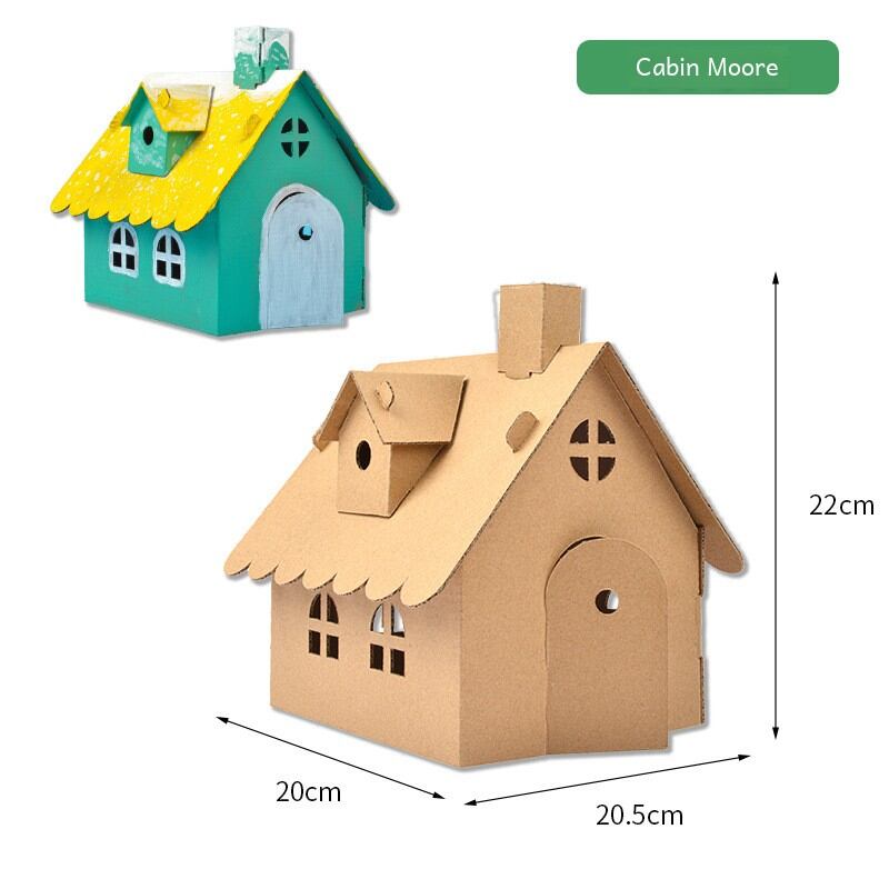   Tự Làm Mô Hình Giấy Thiên Nam Vuông Trẻ Em Thủ Công Mỹ Nghệ 3d Lắp Ráp Mô Hình Ngôi Nhà Mầm Non Khối Xây Dựng Đồ Chơi Giáo Dục