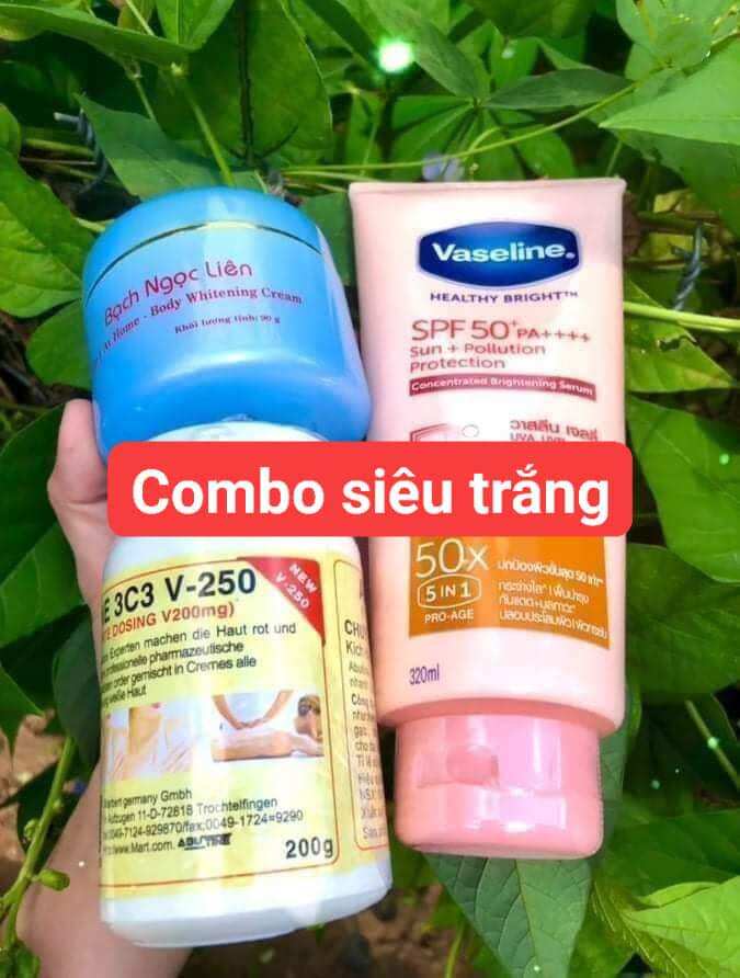 Combo trắng banh nóc bạch ngọc liên