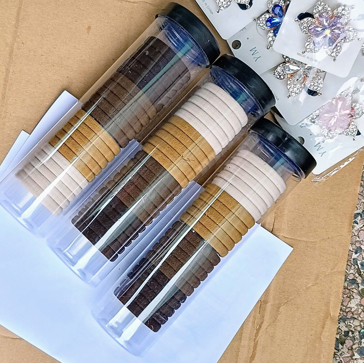 Ống 20 sợi dây thun cột tóc siêu xinh tiện lợi