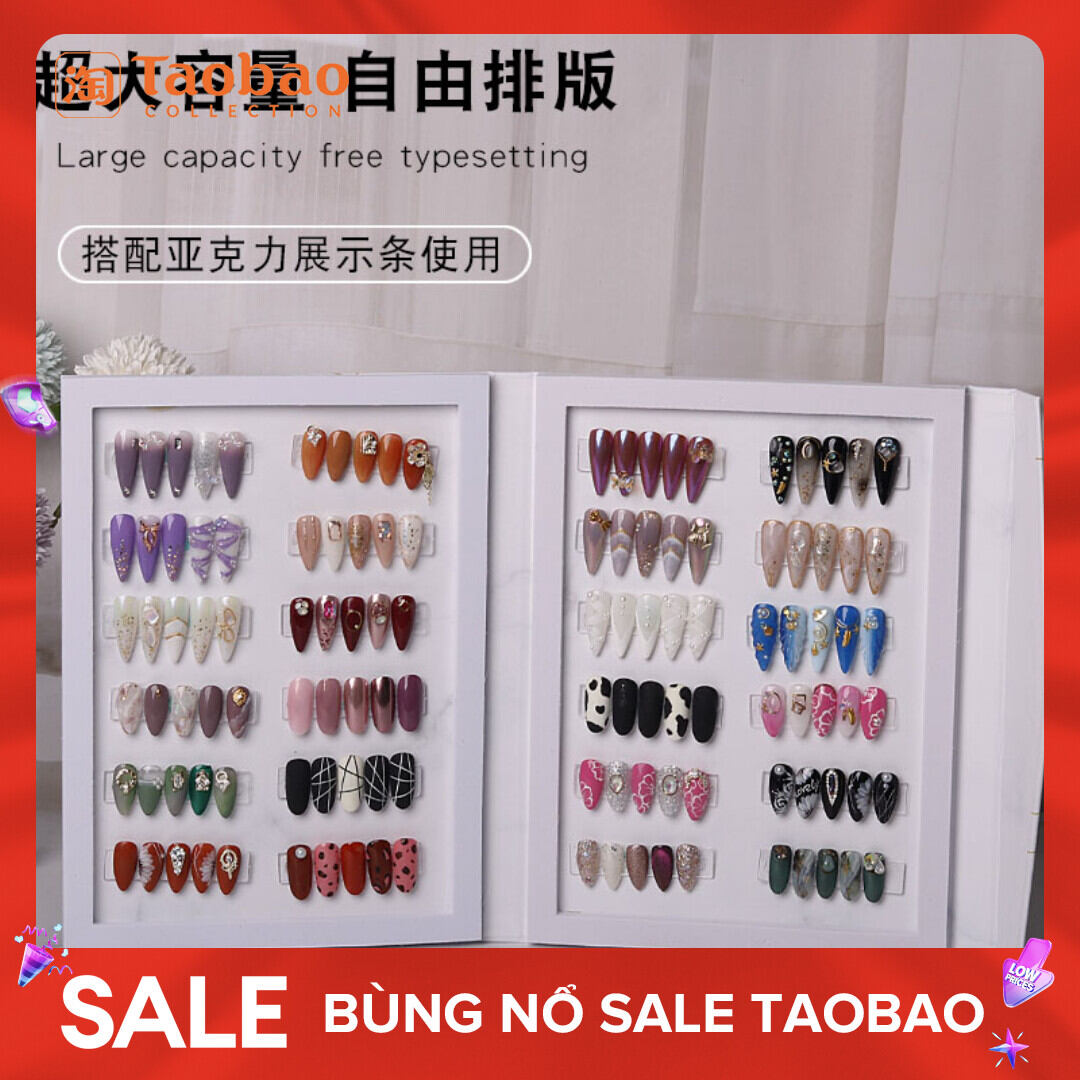 Sổ màu làm móng tay nhật bản, bảng trưng bày kiểu dáng, bảng màu, sổ trưng bày thành phẩm, sổ trưng bày mẫu, sổ mẫu, album ảnh móng