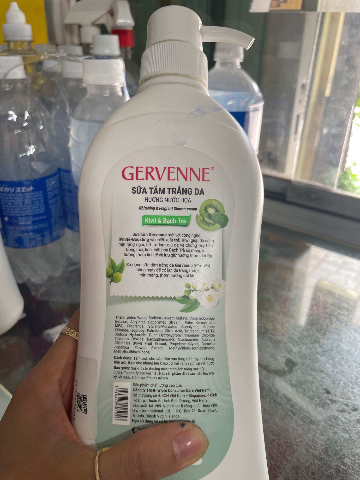 Sữa tắm Gervenne của Singapore
