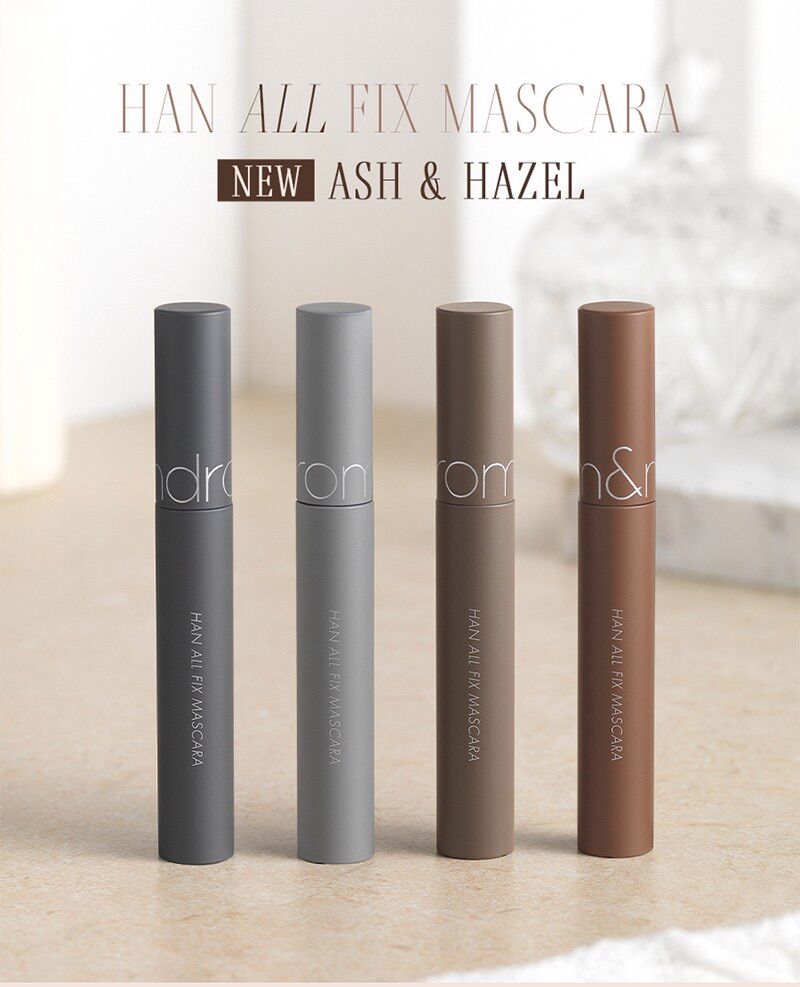 Mascara chuốt mi dài, cong mi tự nhiên và chống trôi hiệu quả romand han all fix mascara - han all line 7g