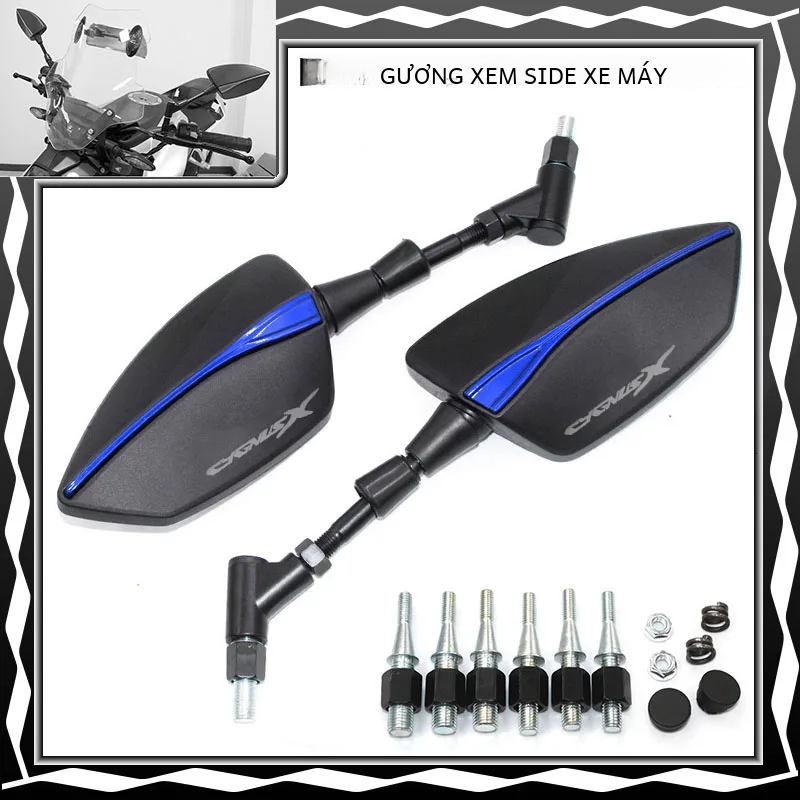 Gương Chiếu Hậu Xe Máy Yamaha Cygnusx 125 Smax 155 Bws R 125 Zuma Phụ Kiện Gương Bên Hông Cho Xe Máy