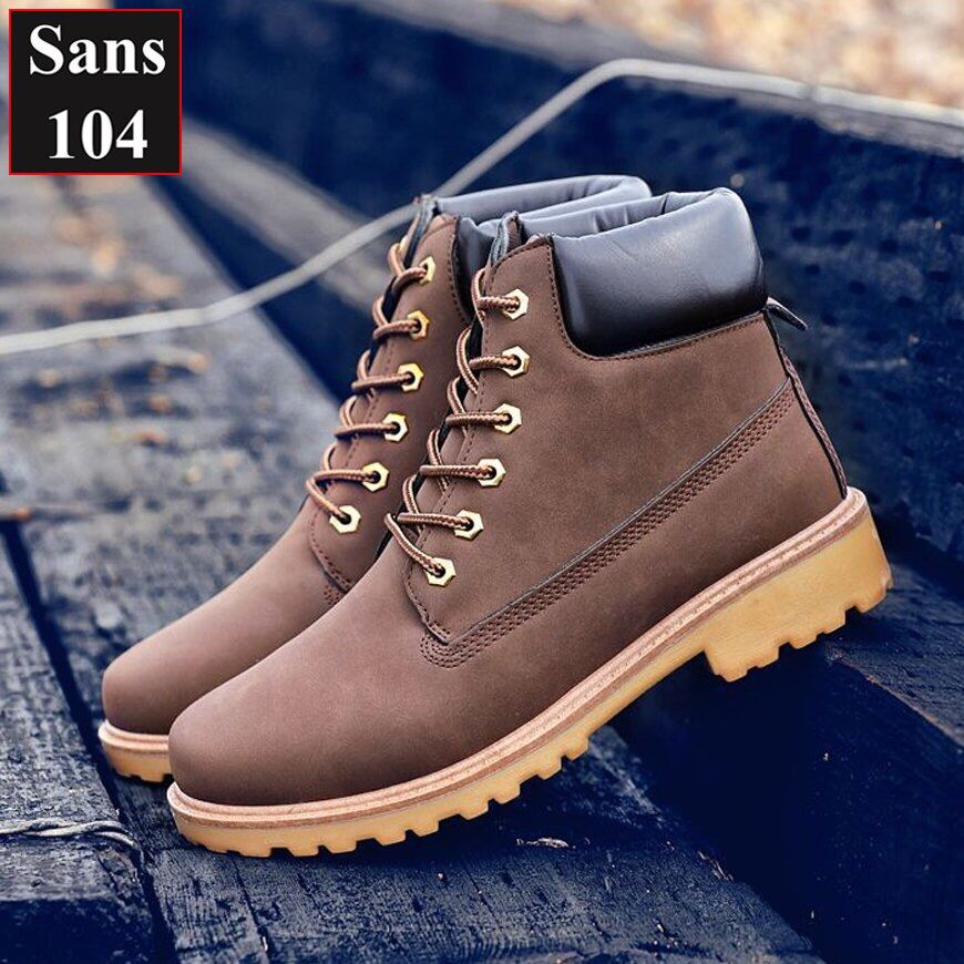 Boot nam martin Sans104 giầy cao cổ boost vàng đen nâu bigsize to 43 44 45 46 độn đế 6cm big size đẹp hàn quốc cao cấp