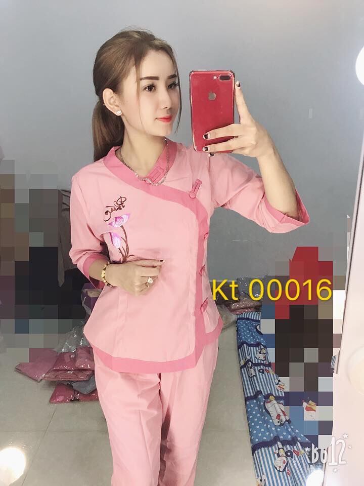 Đồ Lam Đi Chùa - Mẫu Kate Tim Phối