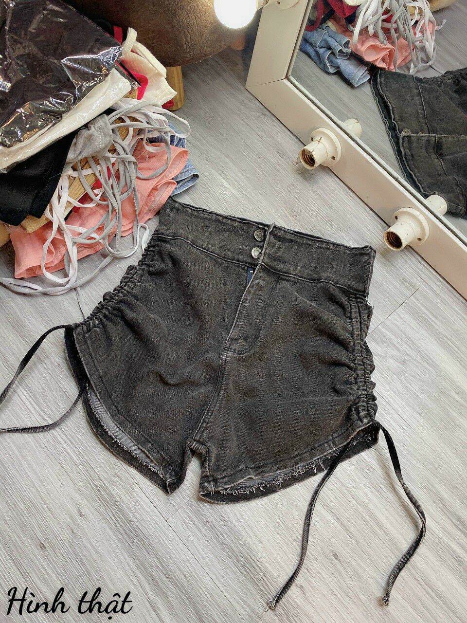 Sọt đùi jean rút 2 bên xịn