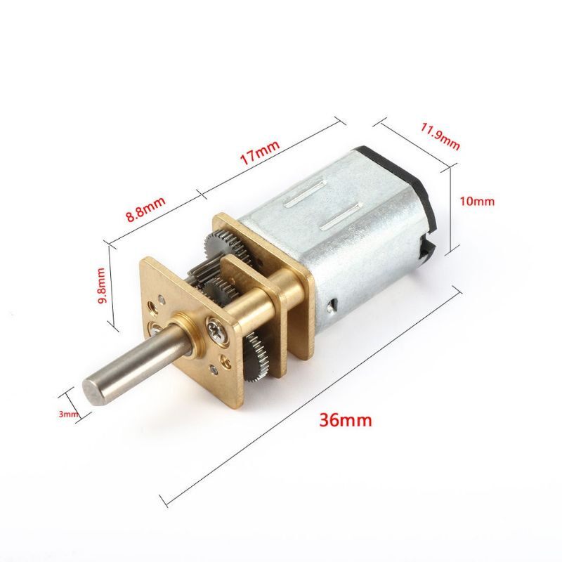 Động cơ giảm tốc N20 3-6v, mô tơ giảm tốc