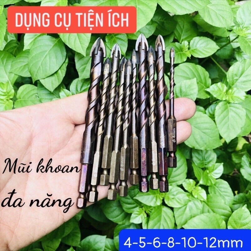 Mũi khoan đa năng 4/5/6/8/10/12mm