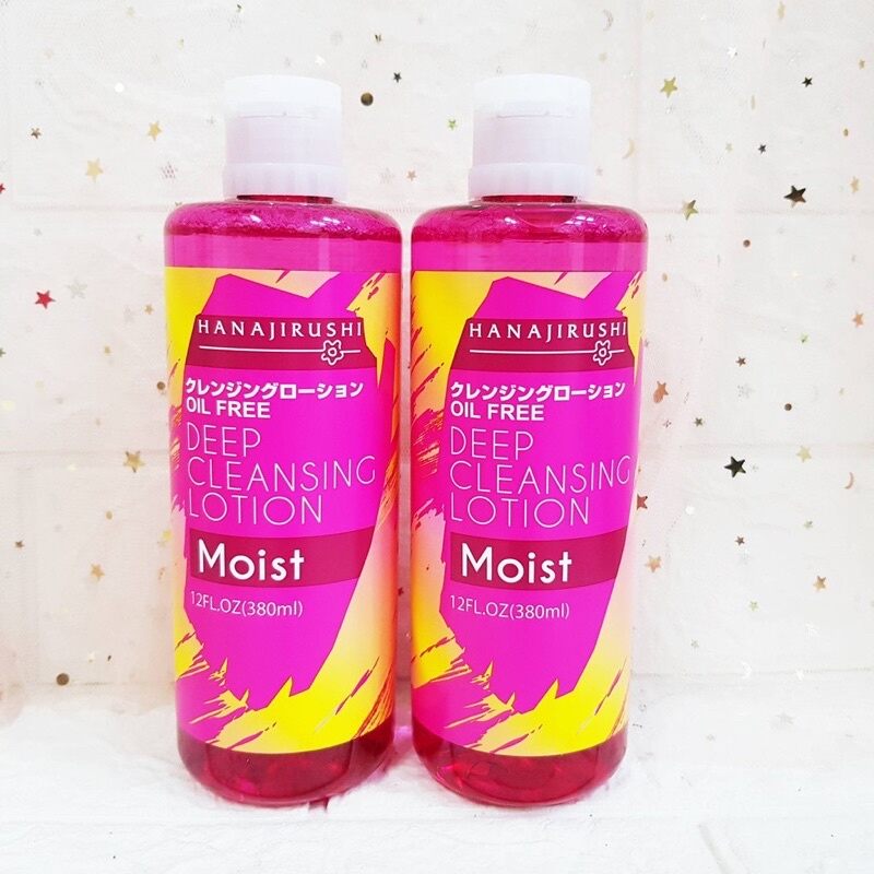 Nước tẩy trang Moist Deep Cleansing Lotion Hanajirushi