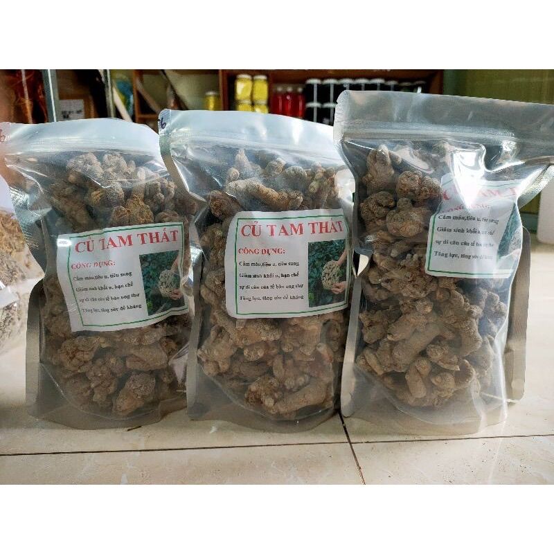 Củ tam thất bắc 500gr loại 52củ/1kg