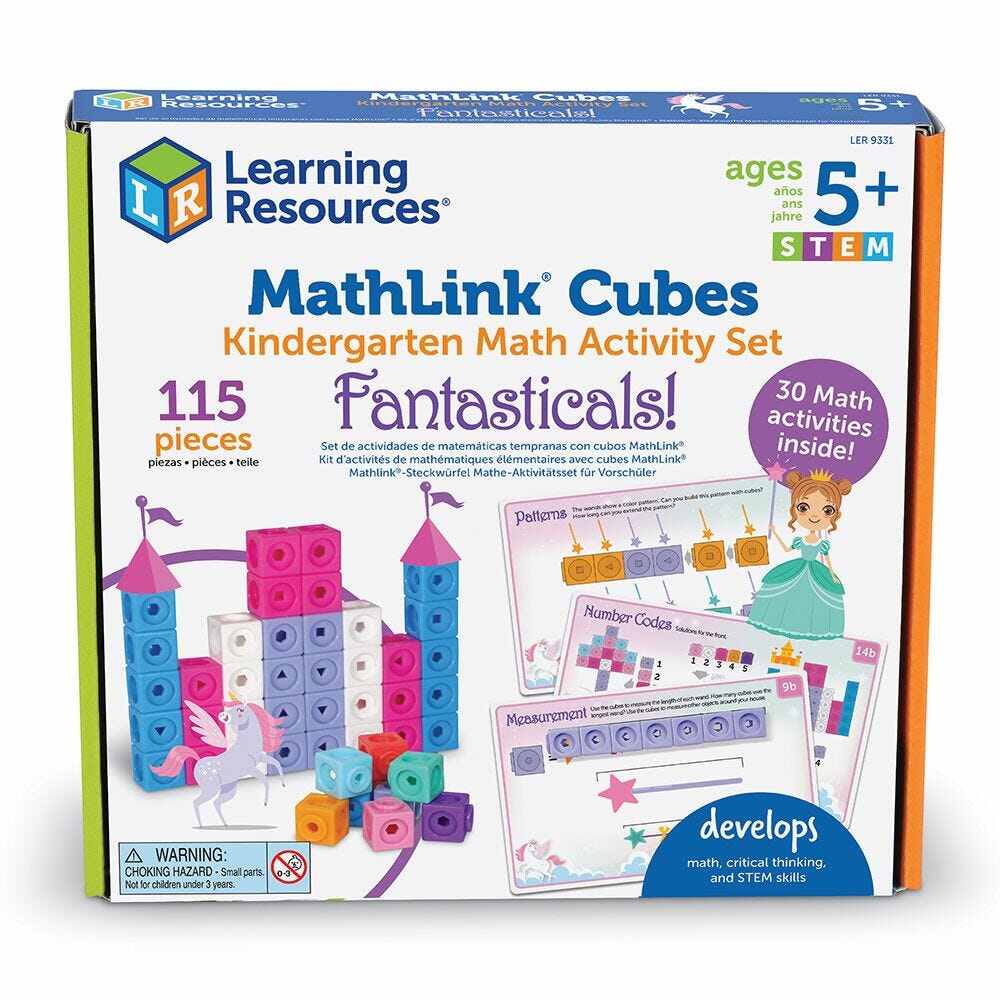 BỘ HỌC TOÁN - MATHLINK® CUBES KINDERGARTEN MATH ACTIVITY SET: FANTASTICALS!