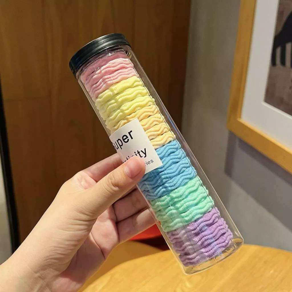 🎀🎀Lon 20 Sợi Dây Cột Tóc Đơn Giản, Nhiều Màu, Người Lớn