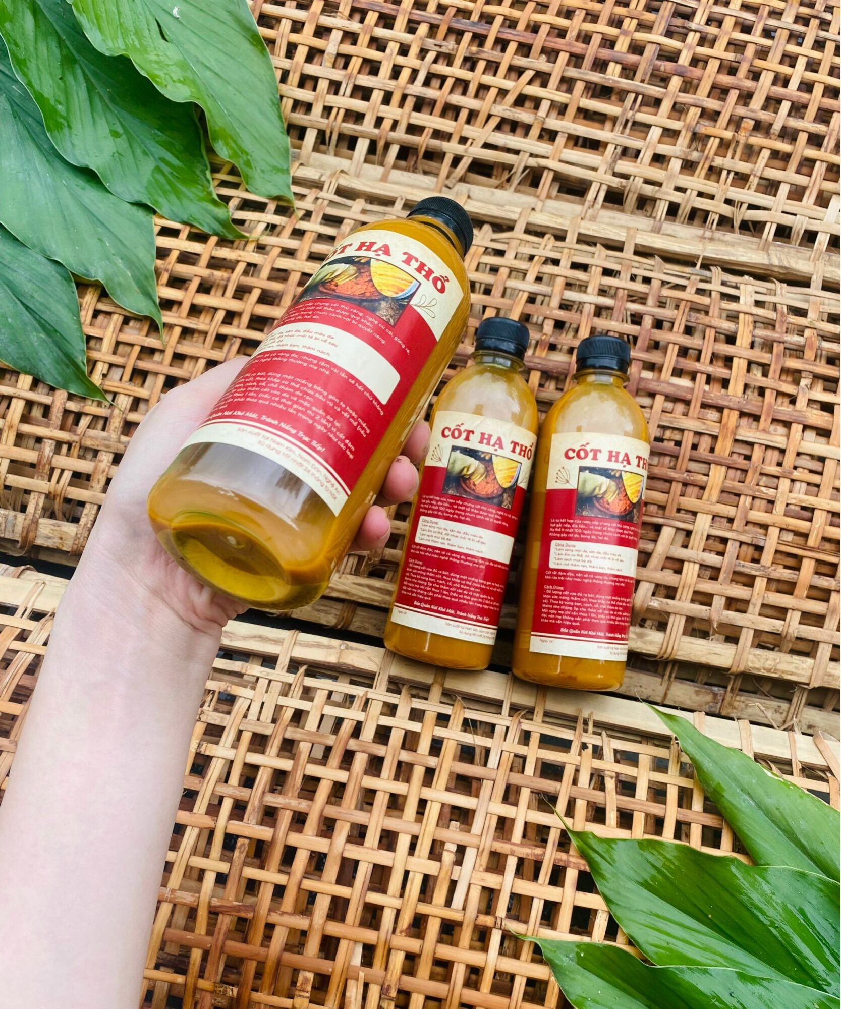Cốt gừng nghệ gấc hạ thổ cho mẹ sau sinh