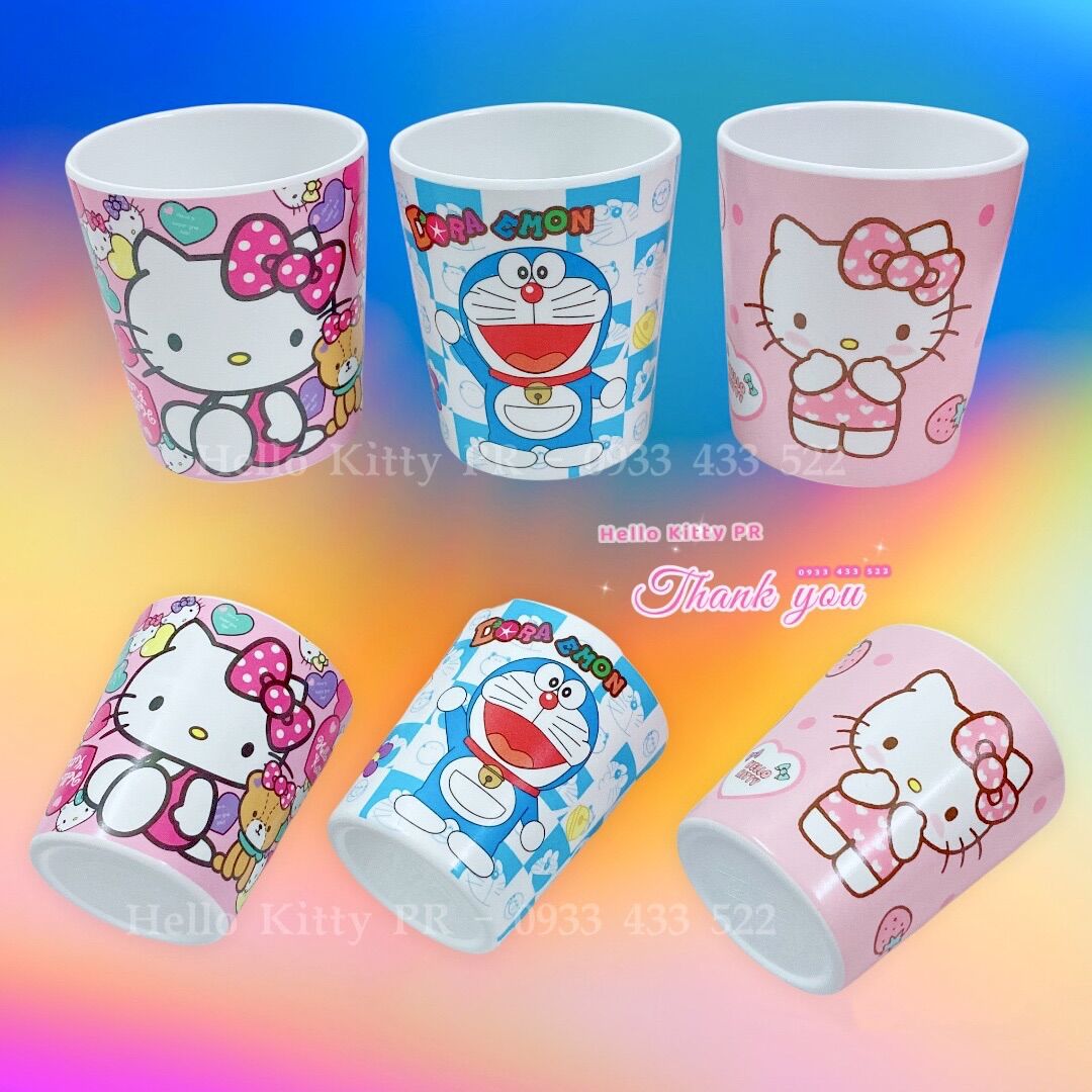Ly cốc dung tích 200ml Hello Kitty - Doremon Doraemon