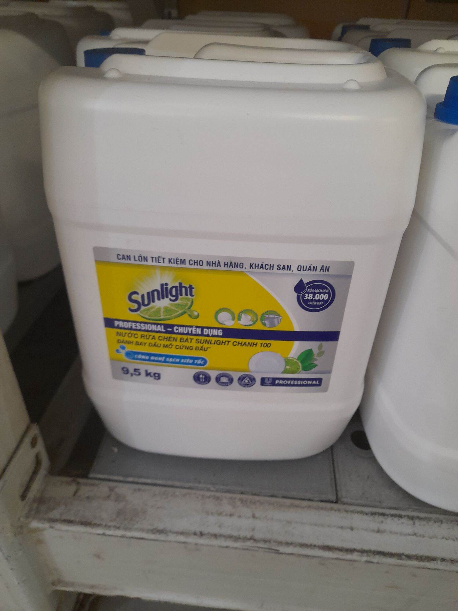 Nước rửa chén sunlight chanh 9,5kg