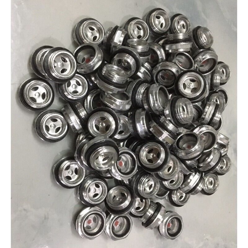 Nắp báo nhớt máy nén khí 21mm, đầu rửa xe phi 21mm
