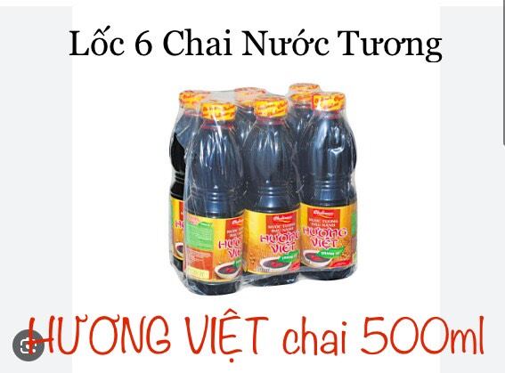 Nước tương Hương Việt 500ml lốc 6 chai