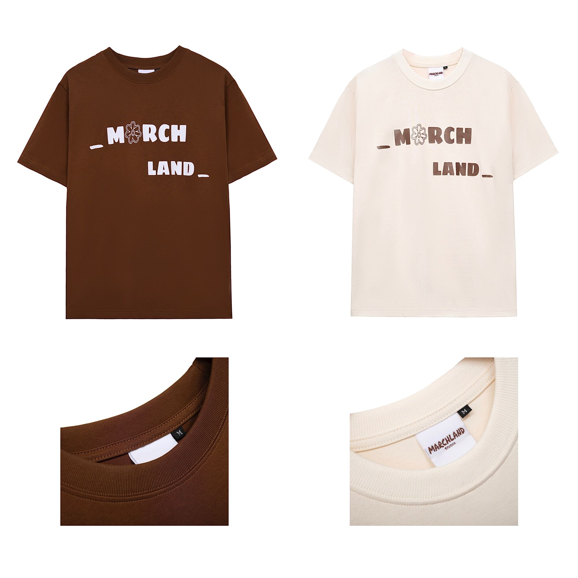 (ẢNH THẬT) ÁO THUN FLOWER 100% COTTON MARCHLAND