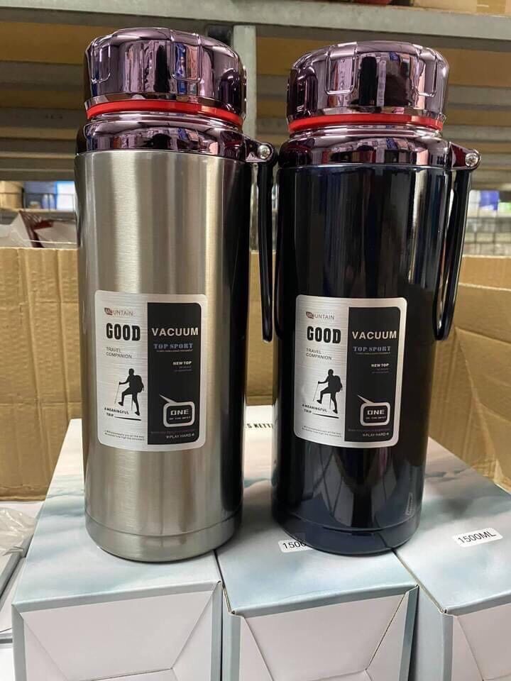 Bình giữ nhiệt vacuum cup 1,5 lít, thay thế phích rạng đông