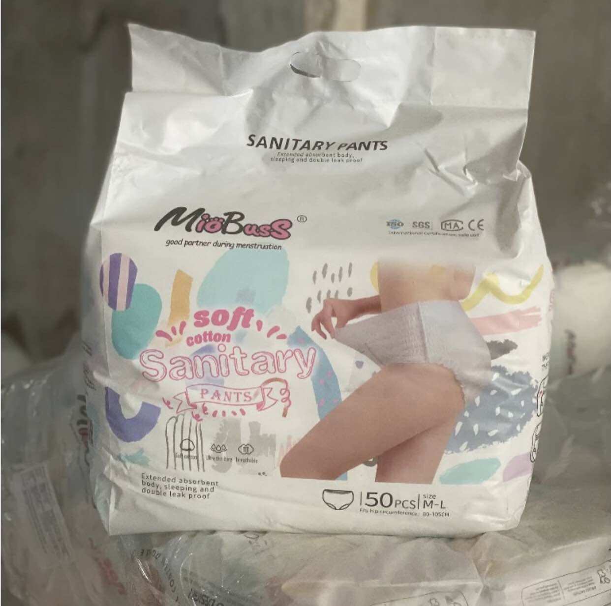 (HCM) túi 50 cái băng quần Miobuss size 35- 80kg