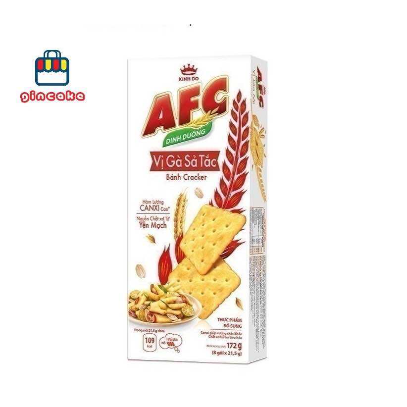 Bánh AFC vị Gà Sả Tắc - 172g ( 8 gói x 21.5g )