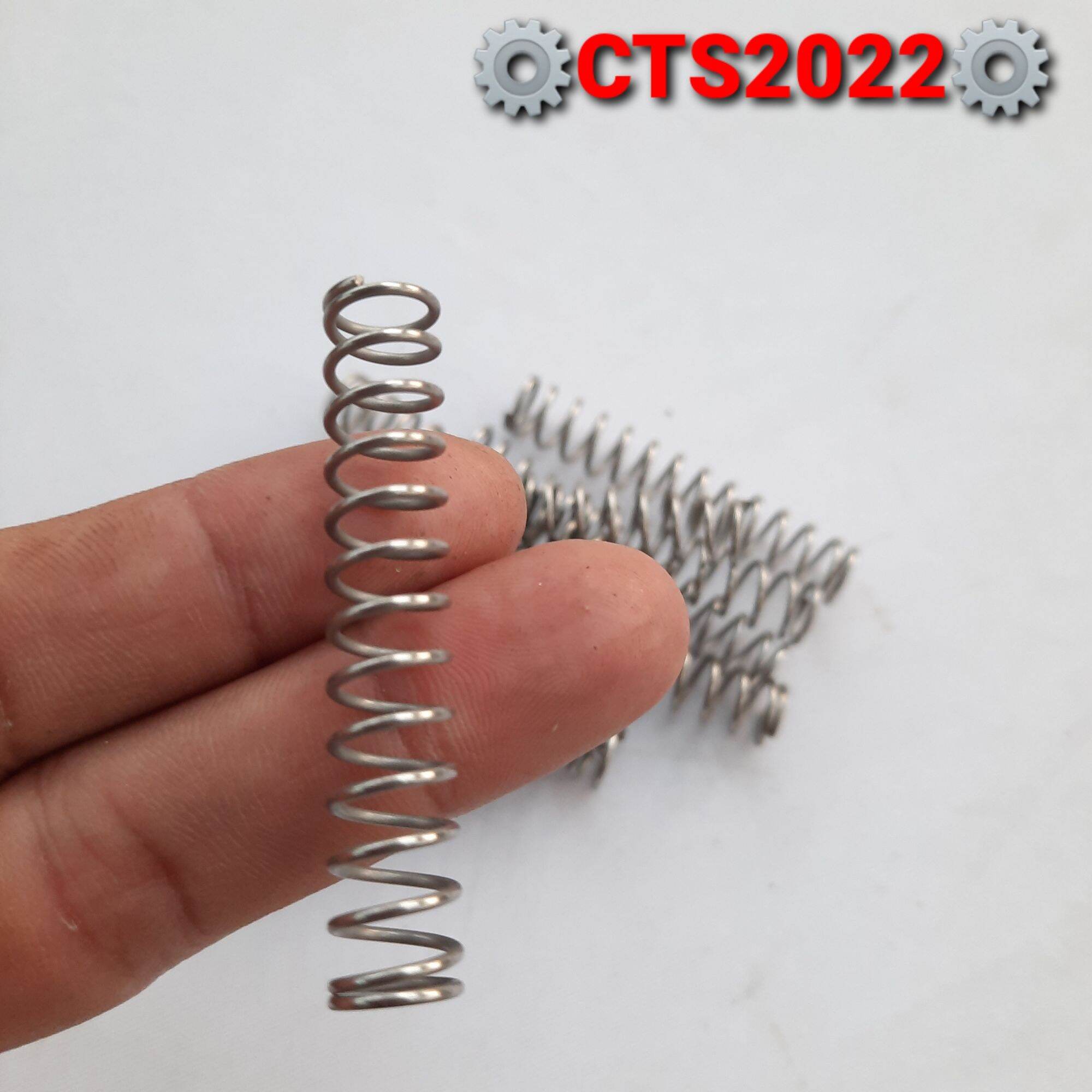 Lò xo nén phi 9mm sợi inox 304 dày 1mm