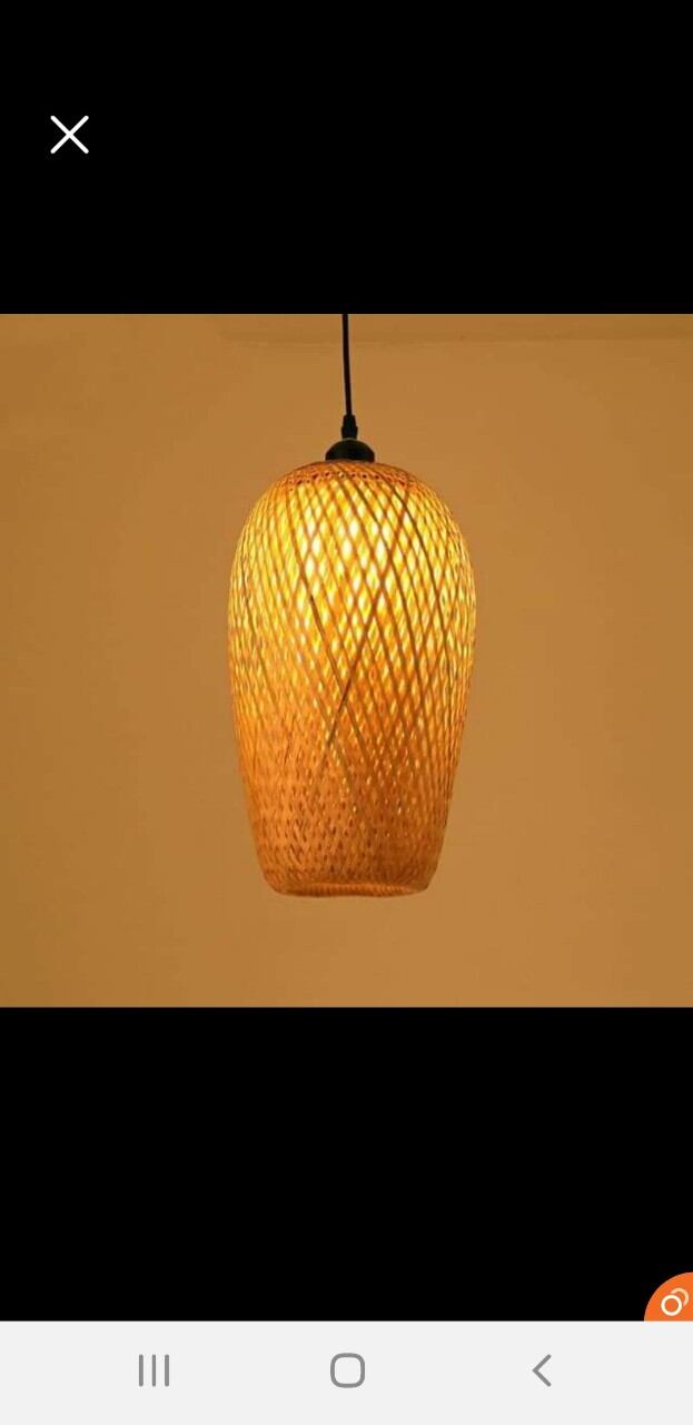 Đèn mây tre ,đèn nhót đẹp size 24x40