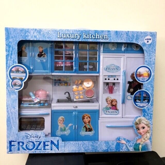 Hộp đồ chơi nhà bếp mini có nhạc và đèn hình công chúa Elsa
