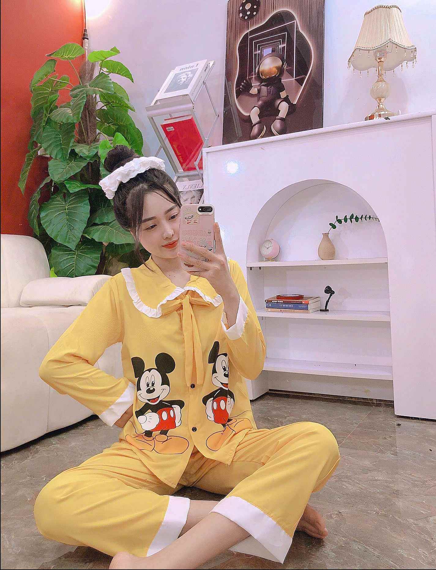 SET BỘ QUẦN DÀI TAY Dài 40_60KG CHẤT KATE LỤA MỀM MỊN MÁT