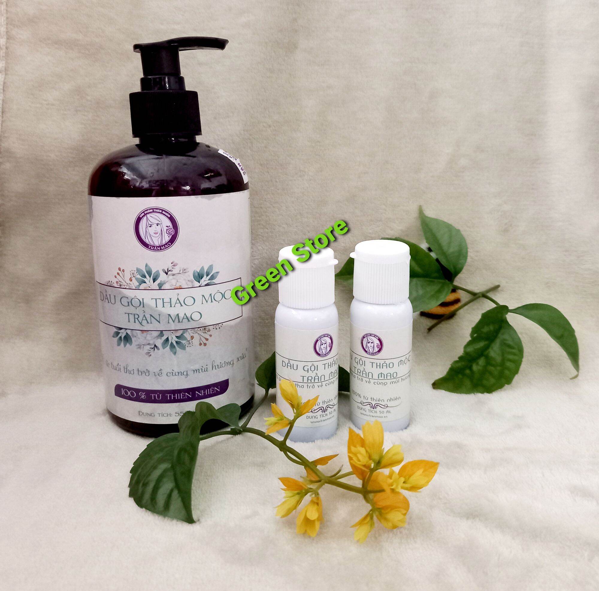 Dầu Gội Thảo Mộc Trần Mao 50ml ( lọ dùng thử)