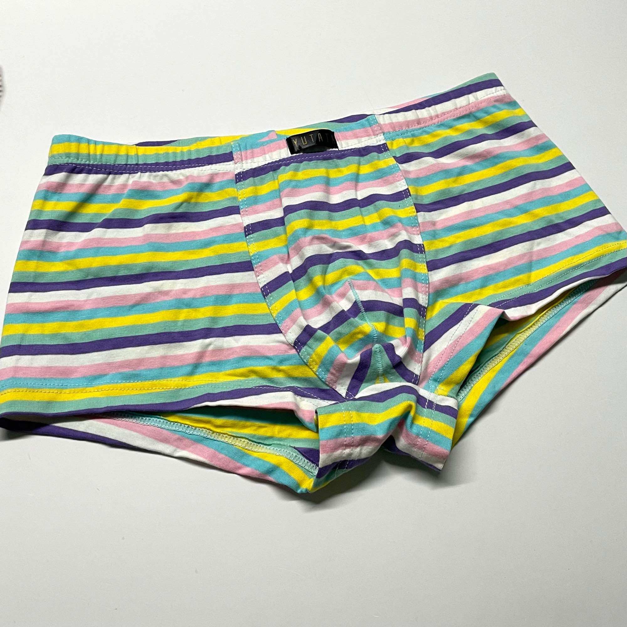 Quần lót nam boxer thun cotton sọc ngang size M/L
