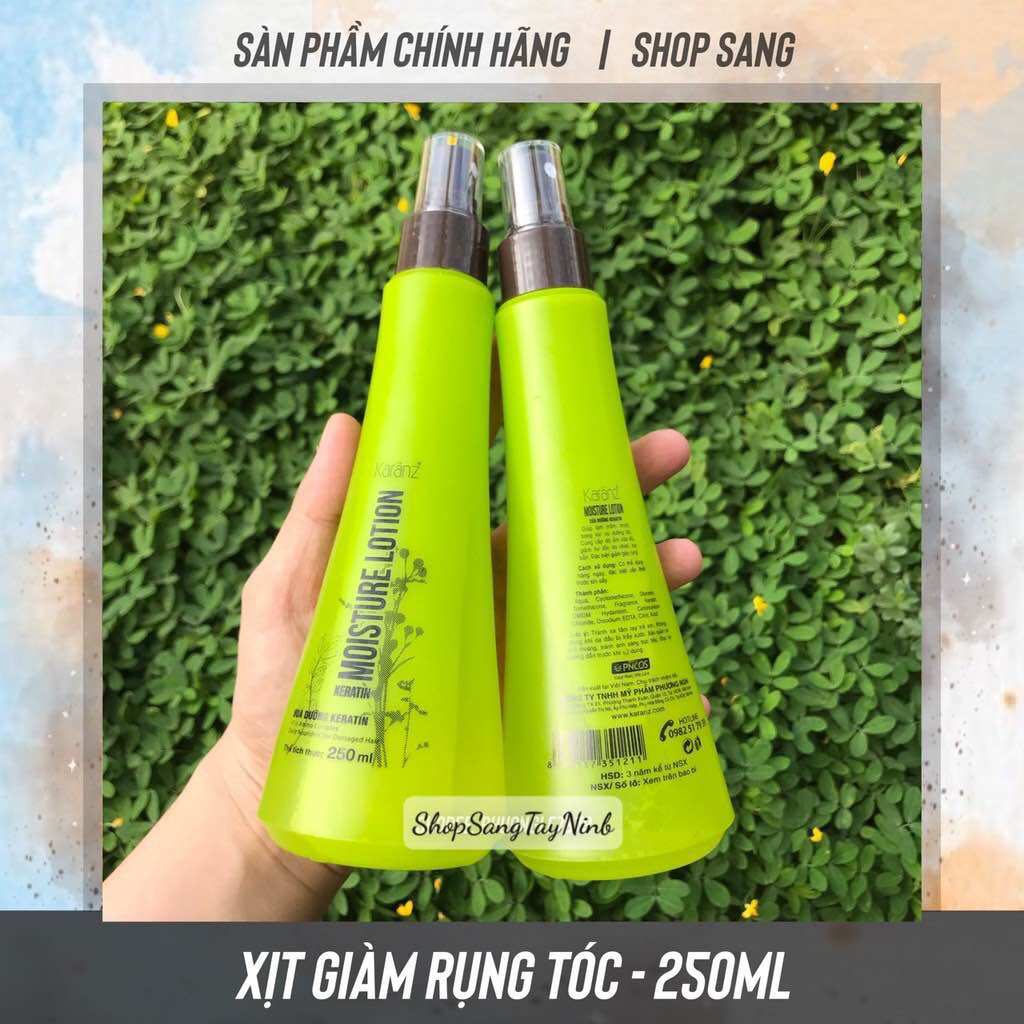 Xịt dưỡng tóc Karanz 250ml Xanh